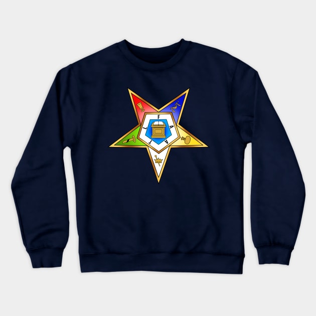 Eastern Star Crewneck Sweatshirt by art_by_suzie